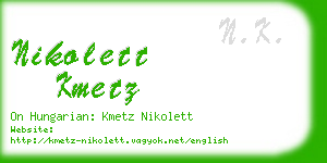 nikolett kmetz business card